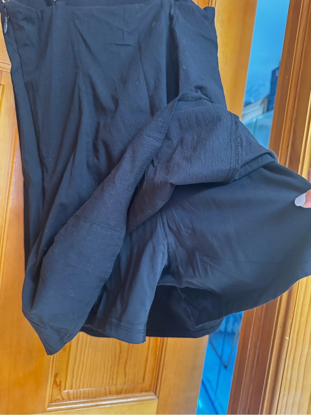 Abercrombie & Fitch Black Spaghetti Strap Mini Dress